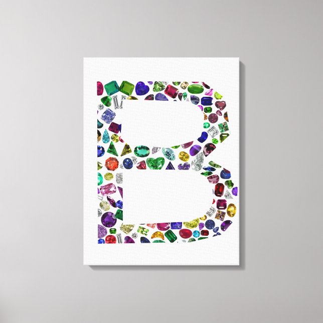 Impressão Em Tela Monograma B (Frente)