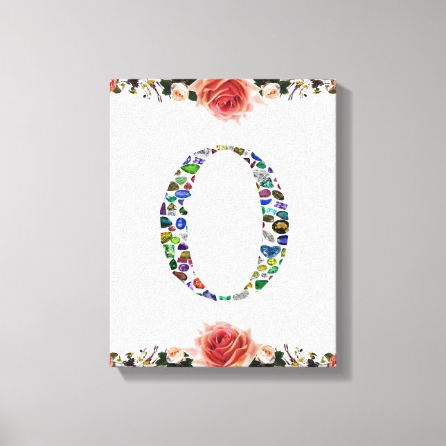 Impressão Em Tela Monograma 'O' (Frente)