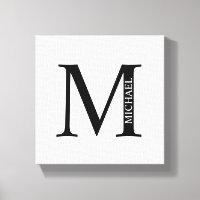 Monograma personalizado e tela de desenho de nome