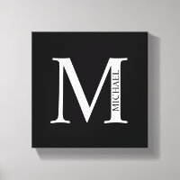 Monograma personalizado e tela de desenho de nome