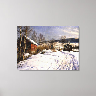 Impressão Em Tela Monsted - Cenário de inverno em Lillehammer
