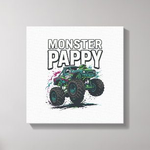 Impressão Em Tela Monstro Pappy Caminhão Monstro Design Vetorial Vin