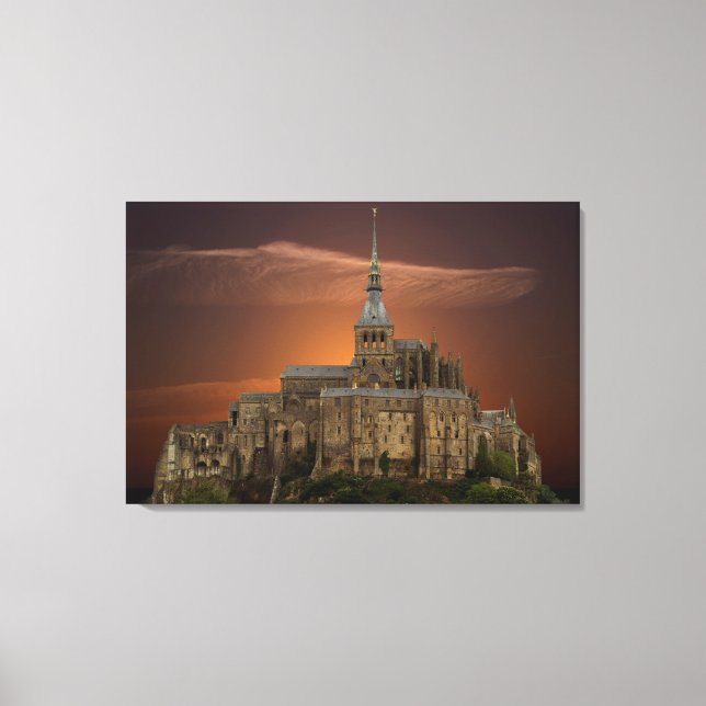 Impressão Em Tela Mont-Santo-Michel (Frente)