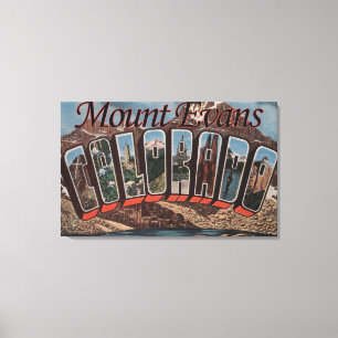 Impressão Em Tela Montagem Evans, Colorado - grandes cenas da letra