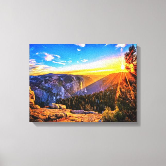 Impressão Em Tela Montanha (Frente)