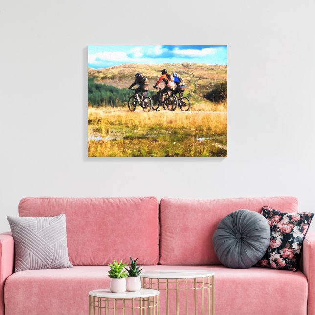 IMPRESSÃO EM TELA MONTANHA BIKING (Insitu(Sala de estar))