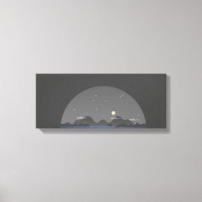 Impressão Em Tela Montanha | Zazzle_Growth. (Frente)