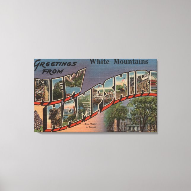Impressão Em Tela Montanhas brancas, New Hampshire 2 (Frente)