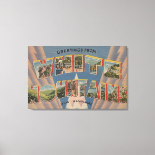 Impressão Em Tela Montanhas brancas, New Hampshire 3