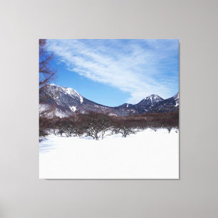 Impressão Em Tela Montanhas brancas no inverno na Espanha