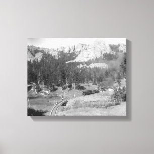 Impressão Em Tela Montanhas Buckhorn além dos Caminhos de Ferro