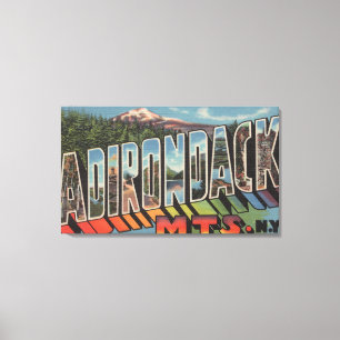 Impressão Em Tela Montanhas de Adirondack, New York