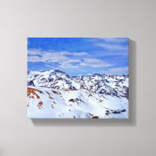 Impressão Em Tela Montanhas de Andes no Patagonia chileno