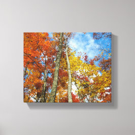 Impressão Em Tela Montanhas do Enfumaçado excelente Folhas de queda 