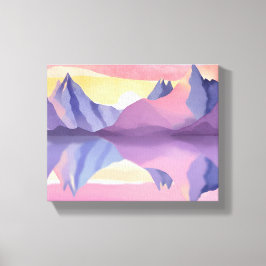 Impressão Em Tela Montanhas do Pastel | Watercolor Sky