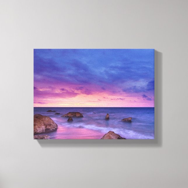 Impressão Em Tela Montanhas e Lagoa Foto da Natureza Cênica (Frente)