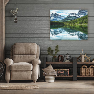 Impressão Em Tela Montanhas   Rockies canadenses, Alberta Canada
