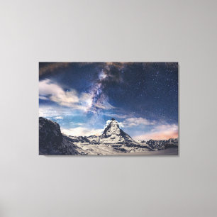 Impressão Em Tela Montanhas Suiça de Matterhorn Zermatt