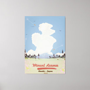 Impressão Em Tela Monte Asama Honshu.
