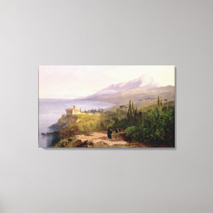 Impressão Em Tela Monte Athos e o monastério de Stavroniketes, 18