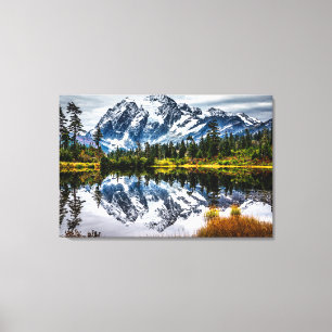 Impressão Em Tela Monte Baker Refletido