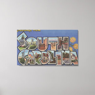 Impressão Em Tela Monte da rocha, South Carolina - grandes cenas da