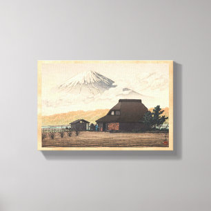 Impressão Em Tela Monte Fuji de Narusawa Hasui Kawase shin hanga art