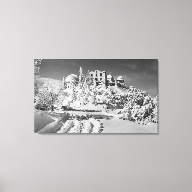 Impressão Em Tela Monte Hamilton, Observatório California Lick (Frente)