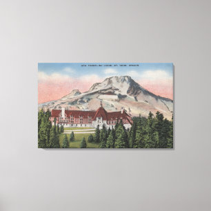 Impressão Em Tela Monte Hood, Oregon - Vista da Nova Linha Timberine