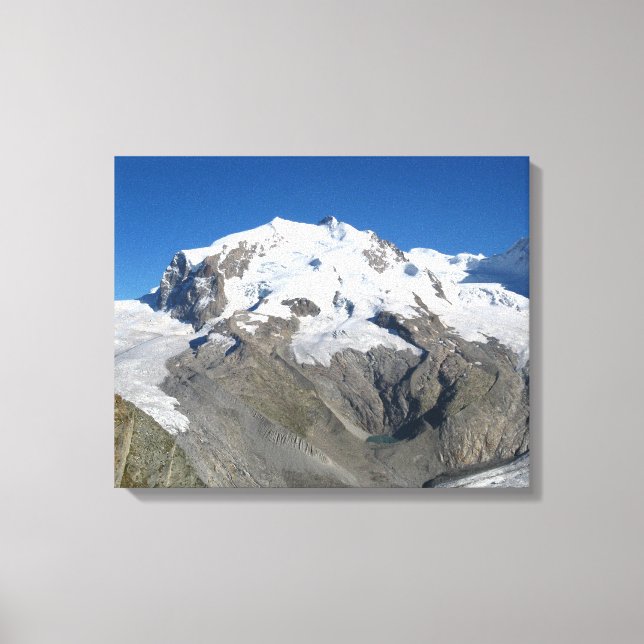 Impressão Em Tela Monte Rosa, Alpes Suíços (Frente)
