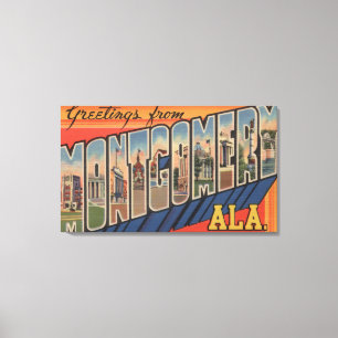 Impressão Em Tela Montgomery, Alabama - grandes cenas da letra