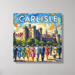 Impressão Em Tela Monumento Histórico do Castelo de Carlisle Tela Es