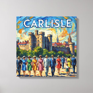 Impressão Em Tela Monumento Histórico do Castelo de Carlisle Tela Es