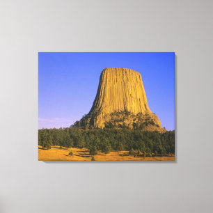 Impressão Em Tela Monumento Nacional Devils Tower em Wyoming