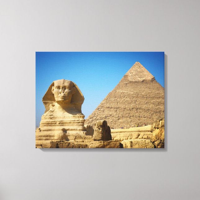 Impressão Em Tela Monuments | Sphinx & Pyramid of Egypt (Frente)