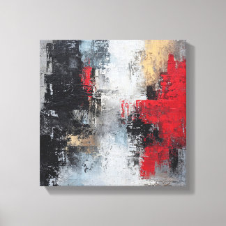 Impressão Em Tela Moody Deep Sea | Dramatic Expressionist Wave Canva