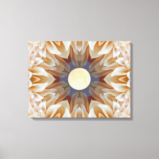 Impressão Em Tela Moon Flower Mandala