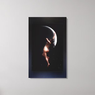 Impressão Em Tela Moon Nymph por Luis Ricardo Falero