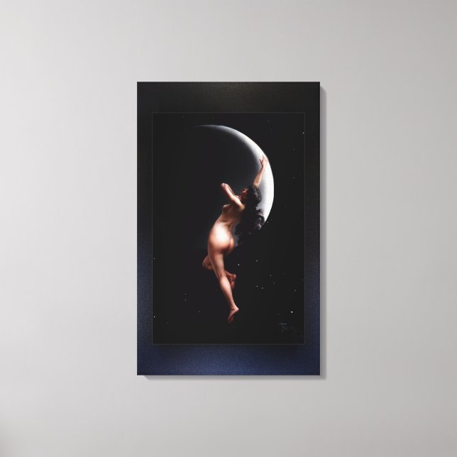 Impressão Em Tela Moon Nymph por Luis Ricardo Falero (Frente)