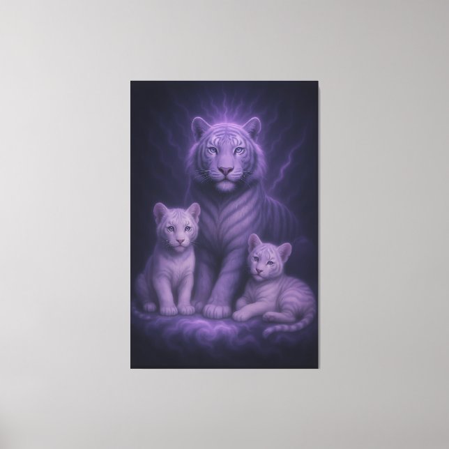 Impressão Em Tela Moonlit Blue Guardians | ManJiangHong Fine Art   (Frente)