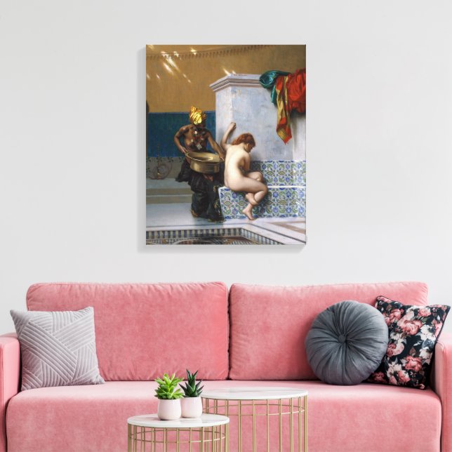 Impressão Em Tela Moorish Bath | Jean-Lé sobre o Gé me ô | (Insitu(Sala de estar))