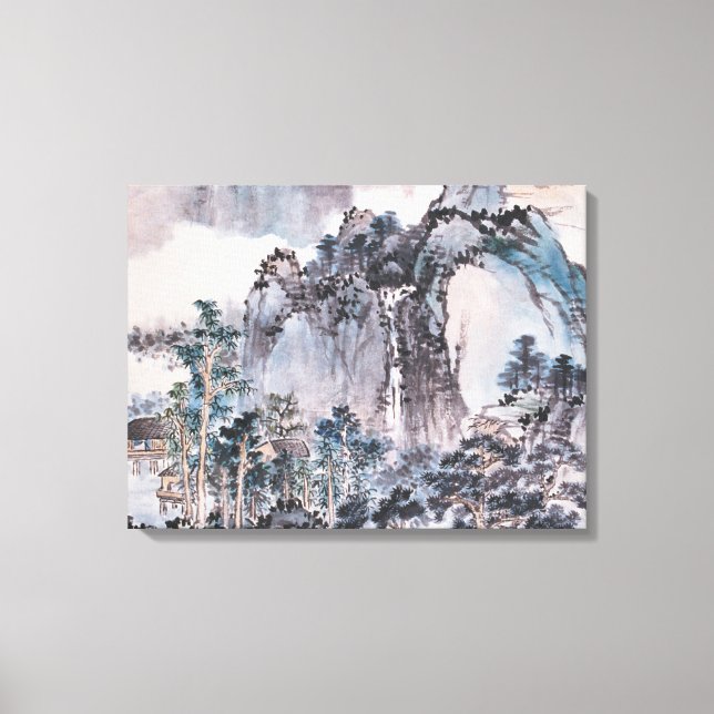 Impressão Em Tela Morando nas montanhas (Frente)