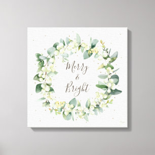 Impressão Em Tela Morango de neve+Eucalyptus natal