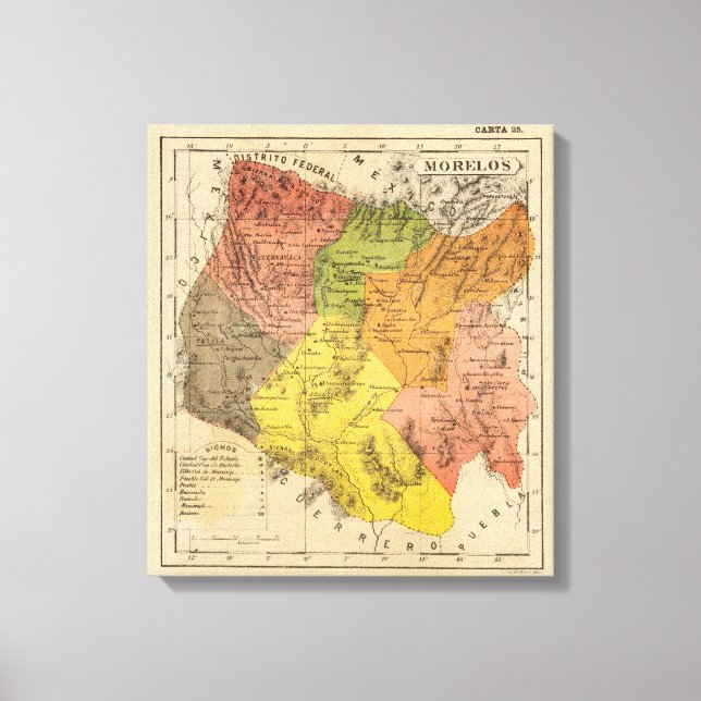 Impressão Em Tela Morelos, México (Frente)