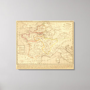 Impressão Em Tela Mort de Clothaire 1er do la dos apres de France do