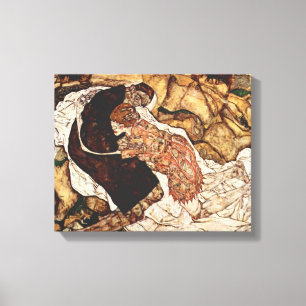 Impressão Em Tela Morte e a Donzela por Egon Schiele