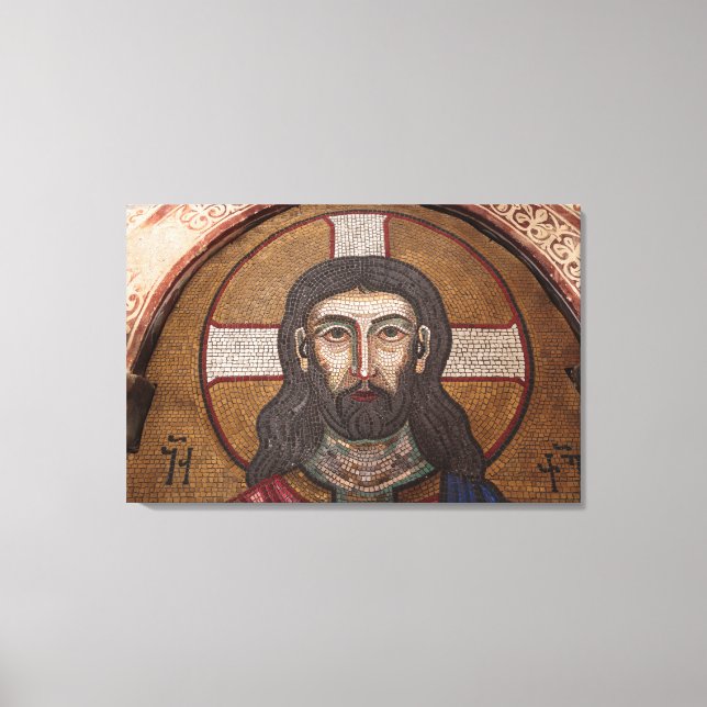 Impressão Em Tela Mosaico de Jesus (Frente)