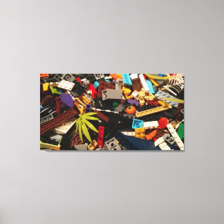 Impressão Em Tela Mosaico de tijolos