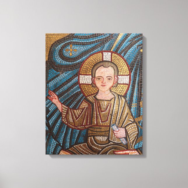 Impressão Em Tela Mosaico do Menino Jesus (Frente)