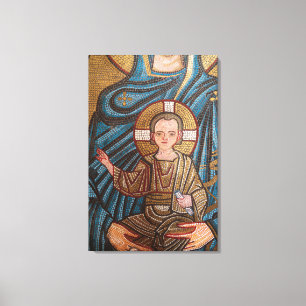 Impressão Em Tela Mosaico do Menino Jesus
